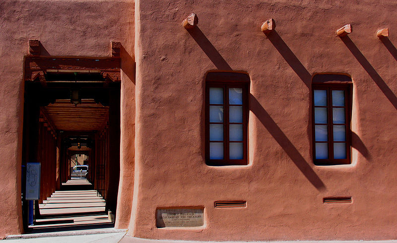 IMAGE Santa Fe adobe, photograph by Karol M